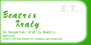 beatrix kraly business card